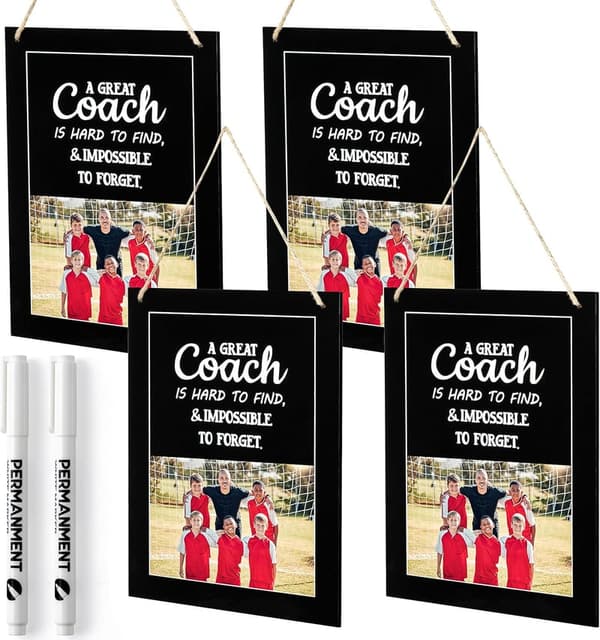 Coach Gift Photo Frame Set for Sports Enthusiasts - 7pcs