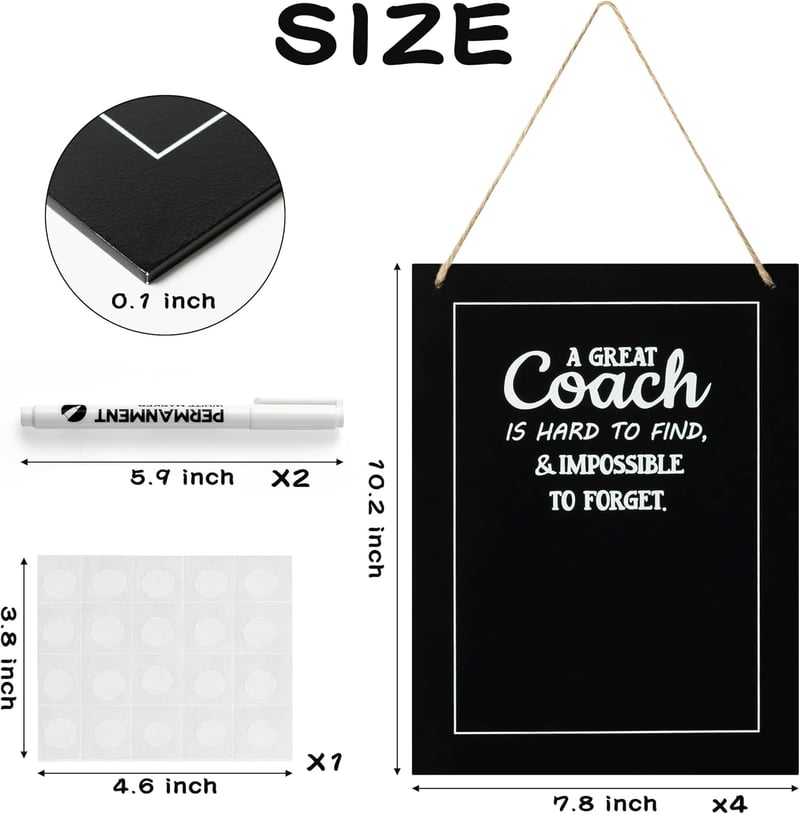 Coach Gift Photo Frame Set for Sports Enthusiasts - 7pcs
