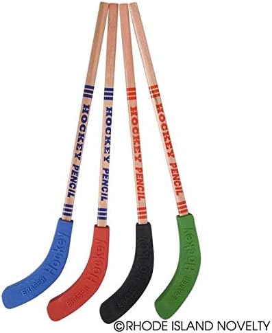 Hockey Stick Pencils - 12-Pack for Sports Fans
