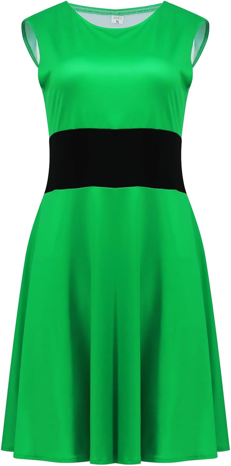 Women's Halloween Buttercup Costume Dress with Accessories
