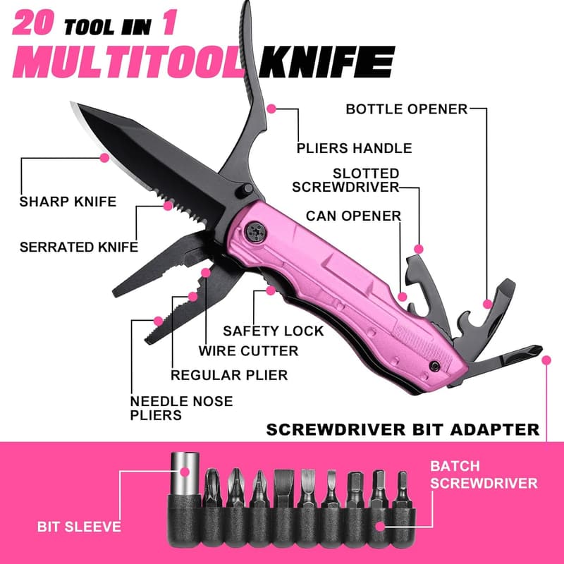 P-ink Multi-tool Knife for Women - Unique Gift for Mother's Day