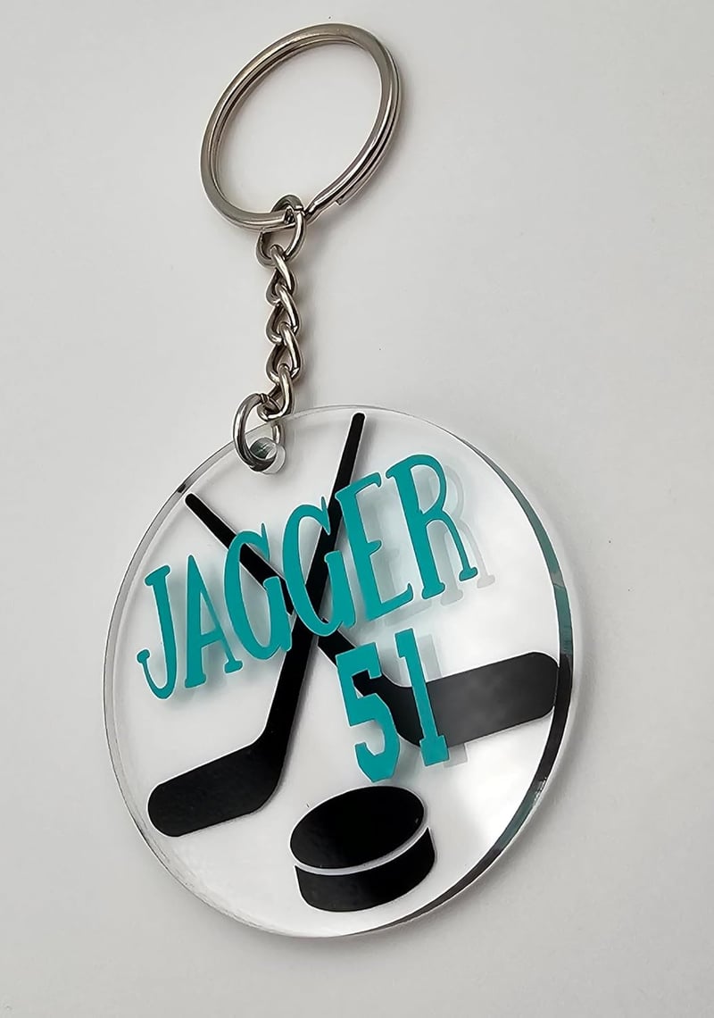 Personalized Sports Keychains - Ideal Coach Gift for Hockey