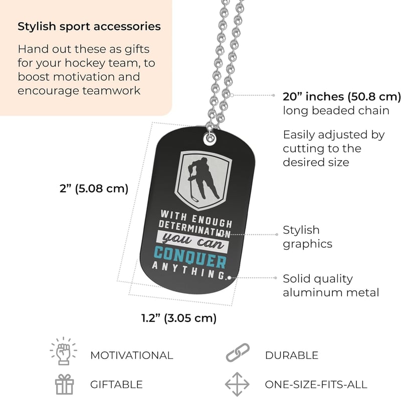 Motivational Dogtag Necklaces for Students | 12-Pack