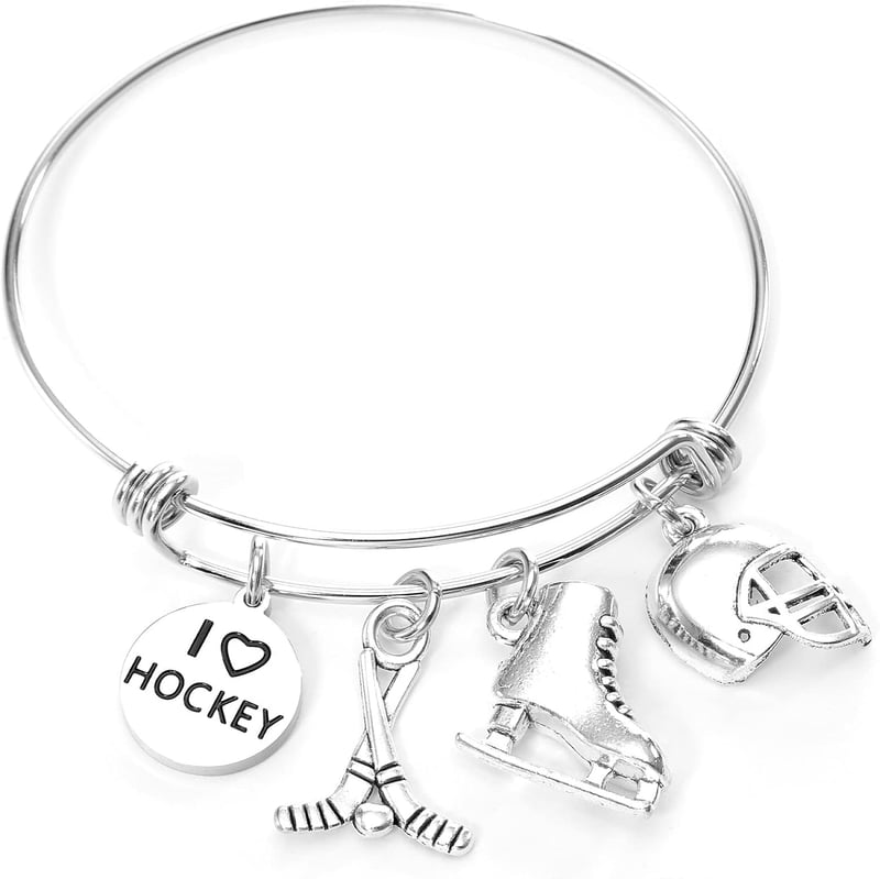 Hockey Player Bracelet & Accessories Gift Set