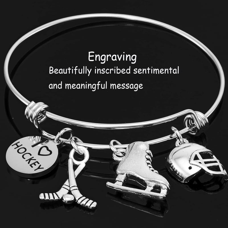 Hockey Player Bracelet & Accessories Gift Set