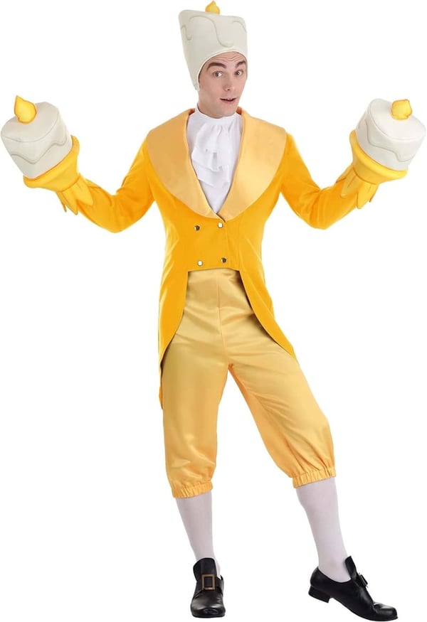 Men's Lumiere Costume - Disney's Beauty and the Beast Outfit