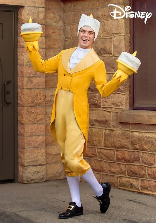 Men's Lumiere Costume - Disney's Beauty and the Beast Outfit