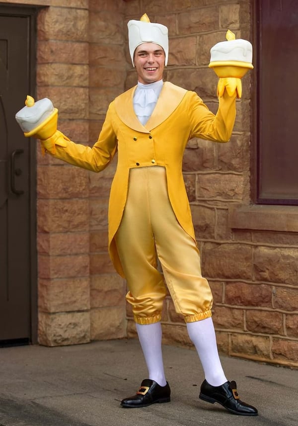 Men's Lumiere Costume - Disney's Beauty and the Beast Outfit