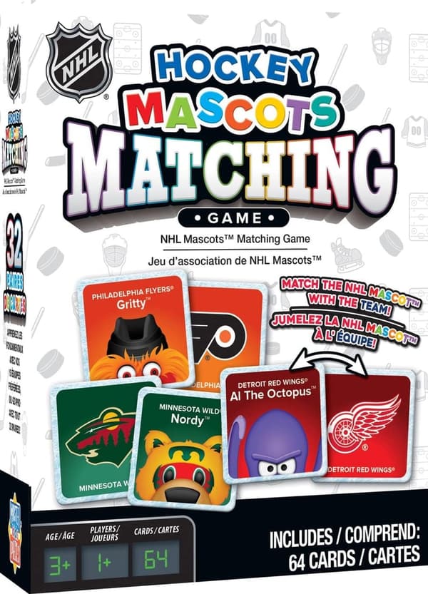 NHL Mascots Matching Game for Kids and Families