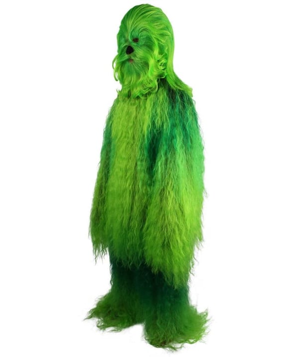 Green Military Ape Cosplay Costume & Wig Bundle for Adults