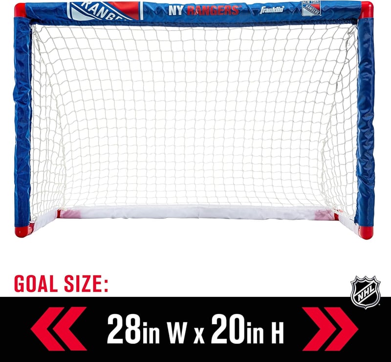 Indoor Mini Hockey Set for Kids - Official NHL Goal, Ball & Sticks