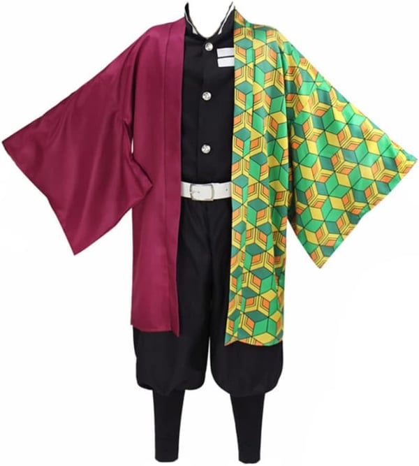 Tanjiro Giyuu Zenitsu Cosplay Kimono Set for Halloween