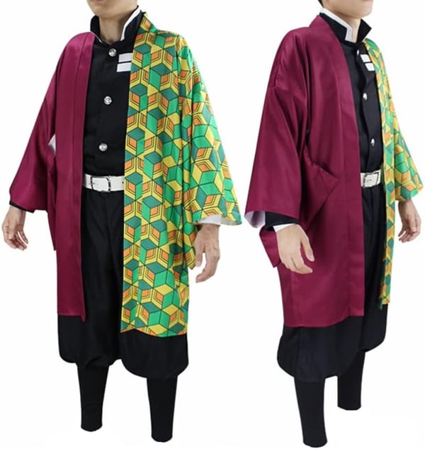 Tanjiro Giyuu Zenitsu Cosplay Kimono Set for Halloween