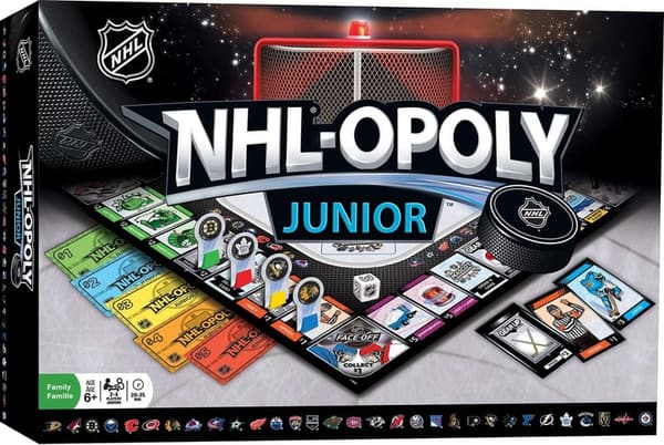 NHL Opoly Junior Board Game for 2-4 Players, 年齡 6+