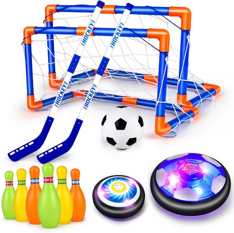 Rechargeable 4-in-1 Hover Soccer Ball Set with LED for Kids