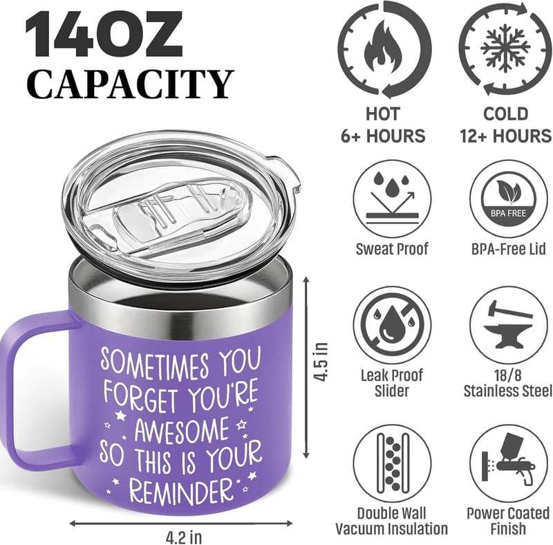 Inspirational 14oz Mug Gift for Women's Birthday or Friendship