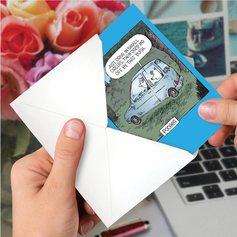 Funny Cartoon Dog Greeting Card for All Occasions