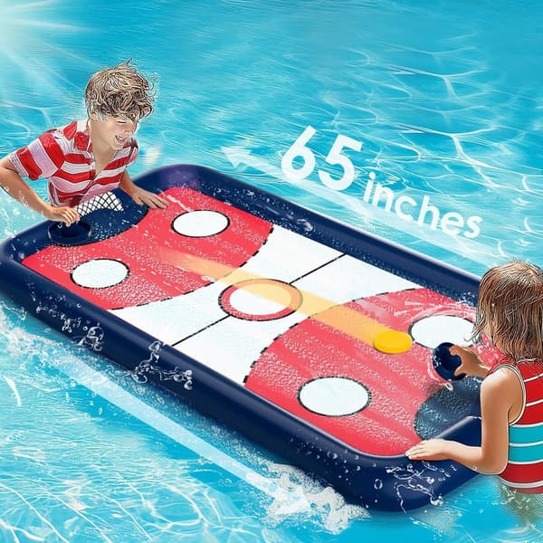 Inflatable Pool Hockey Game Toy - Fun Water Sports for Kids & 家庭
