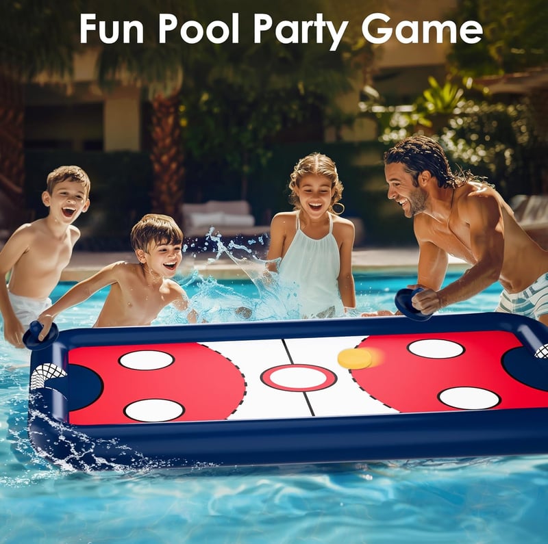Inflatable Pool Hockey Game Toy - Fun Water Sports for Kids & 家庭