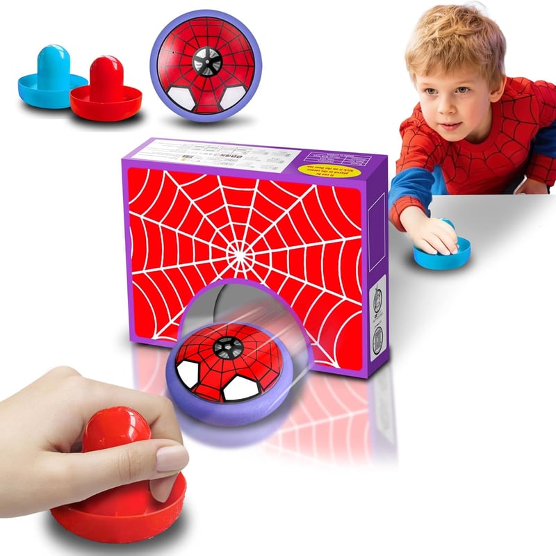 Boys' Birthday Gift: Spiderman Tabletop Air Hockey Game