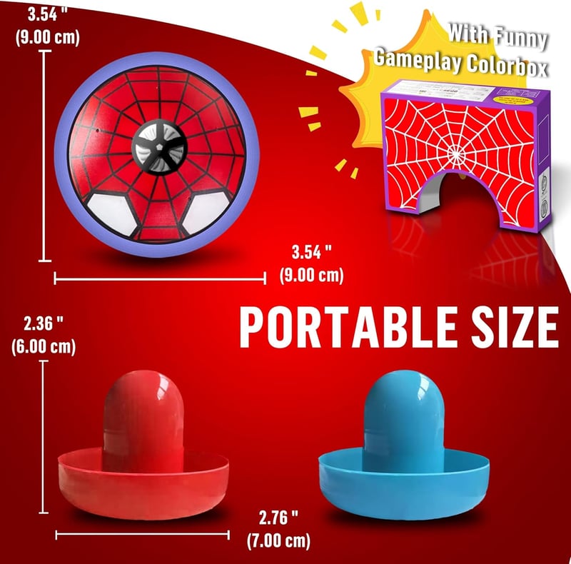 Boys' Birthday Gift: Spiderman Tabletop Air Hockey Game