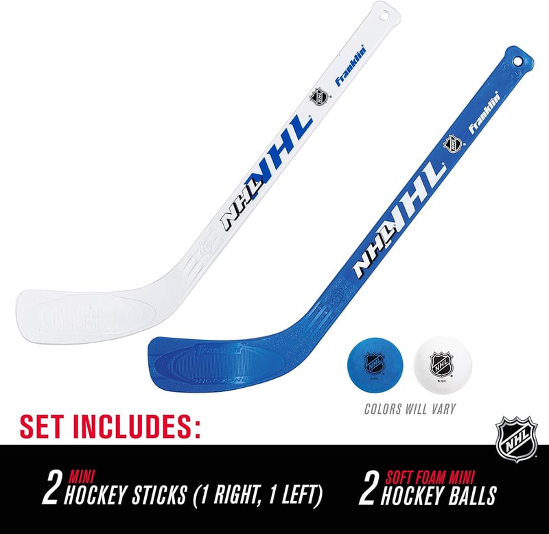 Kids Indoor Mini Hockey Stick and Ball Set - 2 Sticks & 2 球