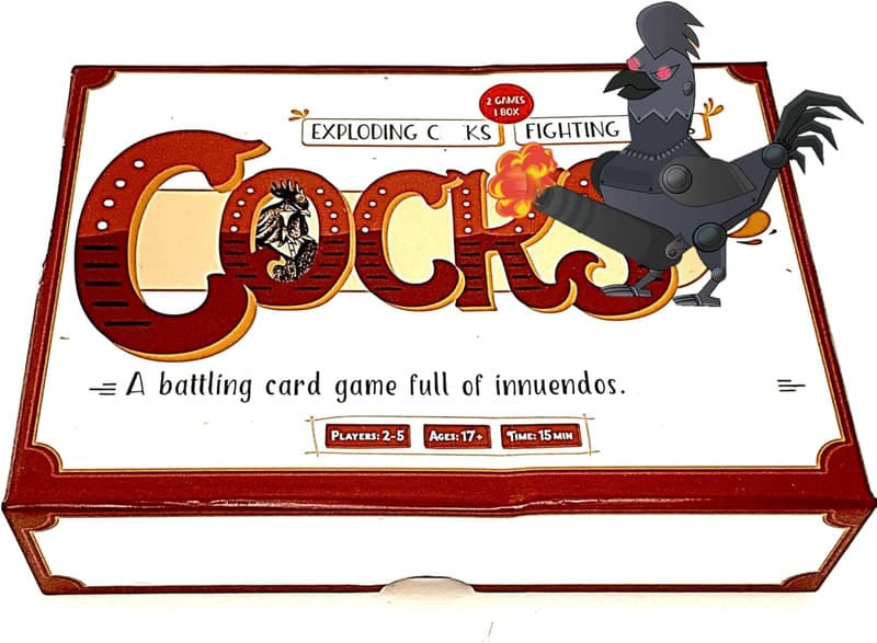 Funny White Elephant Game Set - Two Games in One