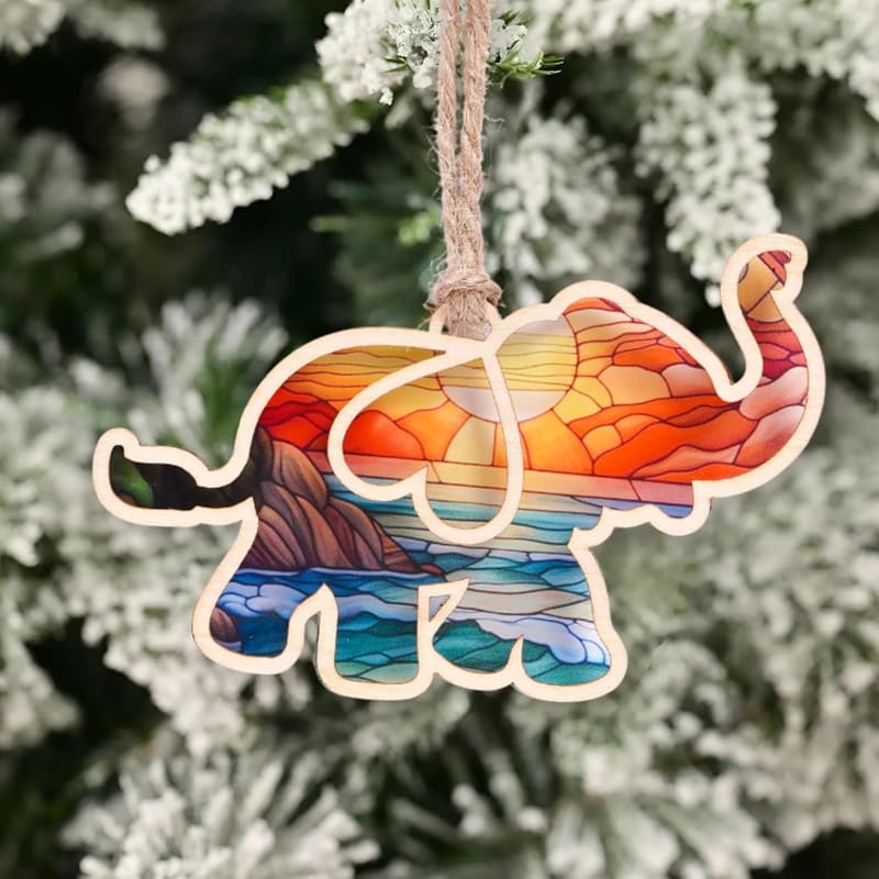 Friendship Elephant Ornament with Story Card for Women
