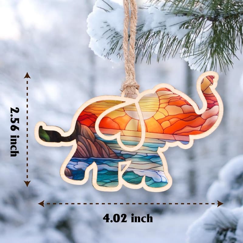Friendship Elephant Ornament with Story Card for Women