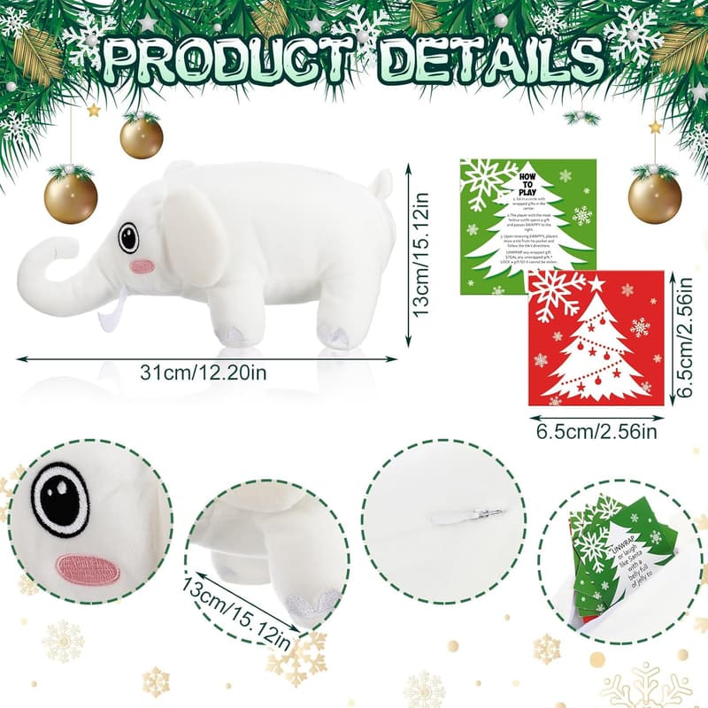 White Elephant Gift Exchange Set for Christmas Party