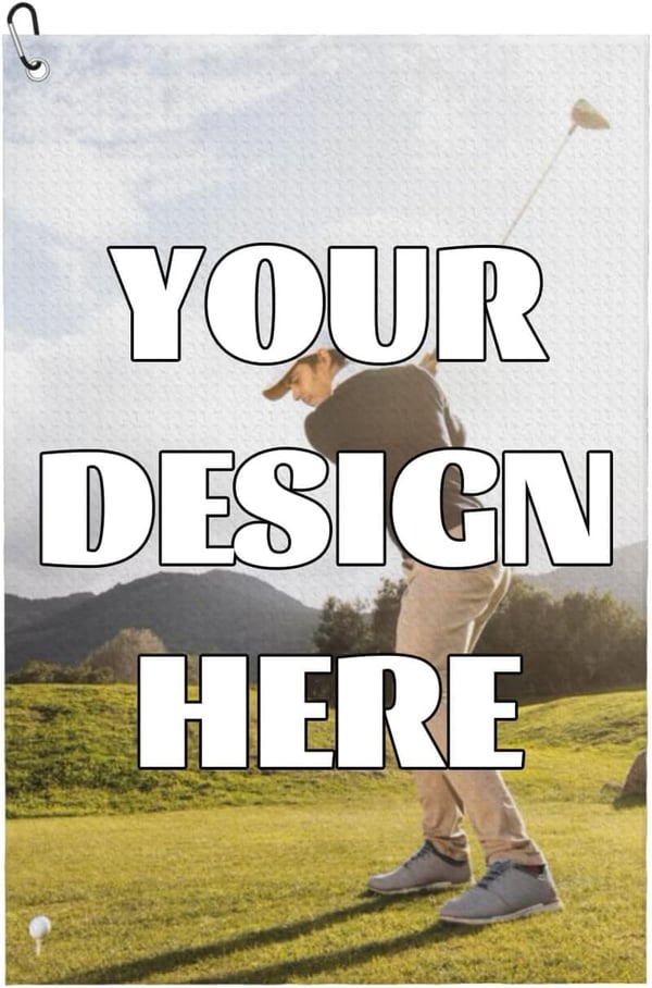 Personalized Golf Towel with Clip for Men and Women