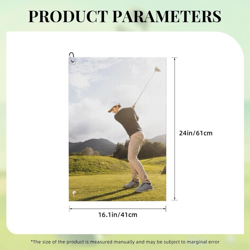 Personalized Golf Towel with Clip for Men and Women