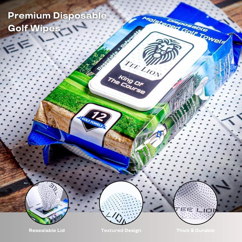Premium Thick Disposable Golf Towel for Easy On-the-Go Cleaning