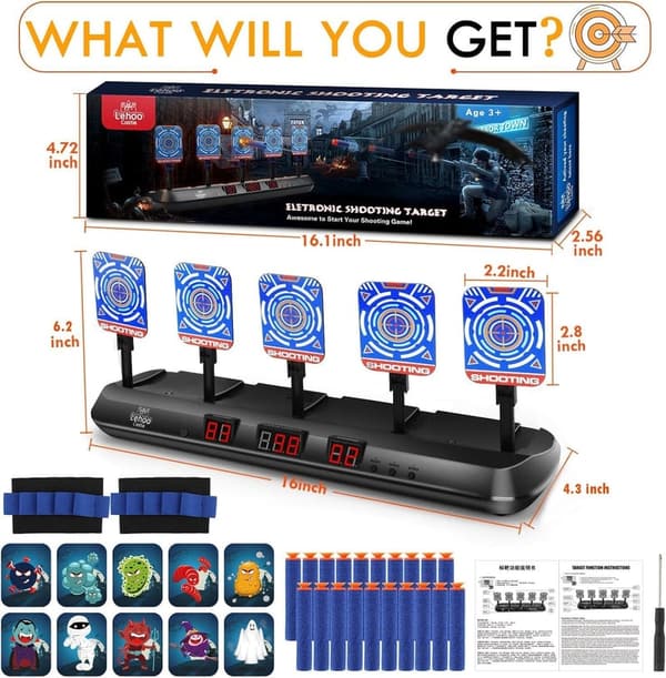 Nerf Shooting Targets with Digital Scoring for Kids