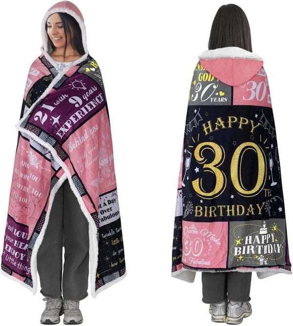 1974 Birthday Sherpa Wearable Blanket Hoodie for Couples
