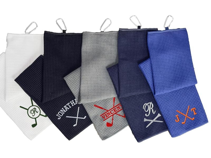 Custom Monogrammed Golf Towel for Him - Perfect Gift for Dad