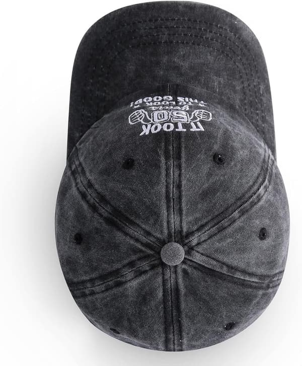 Vintage Adjustable Baseball Caps for Men's 40th-70th Birthdays