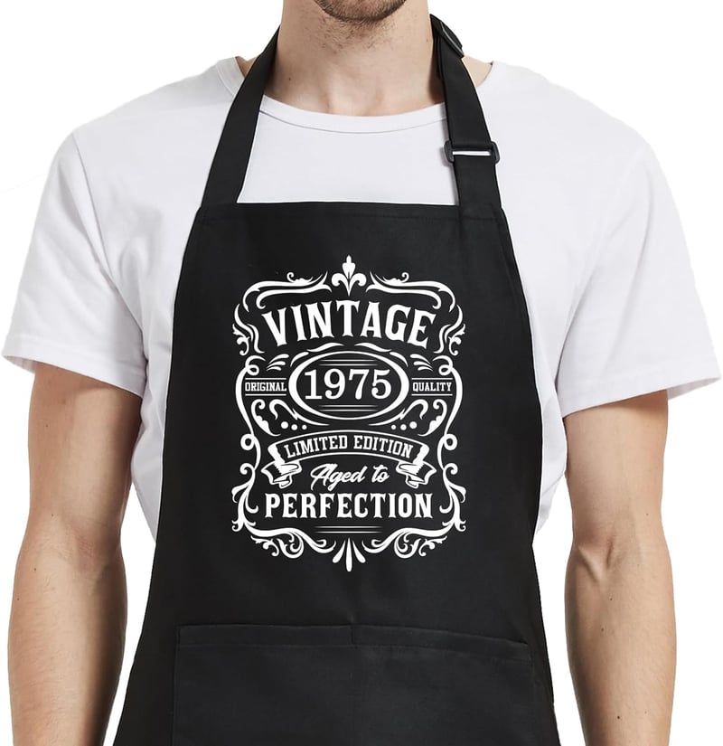 Chef Apron for Cooking & Grilling | Birthday Gift for Parents
