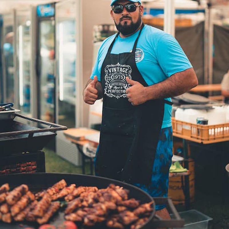 Chef Apron for Cooking & Grilling | Birthday Gift for Parents