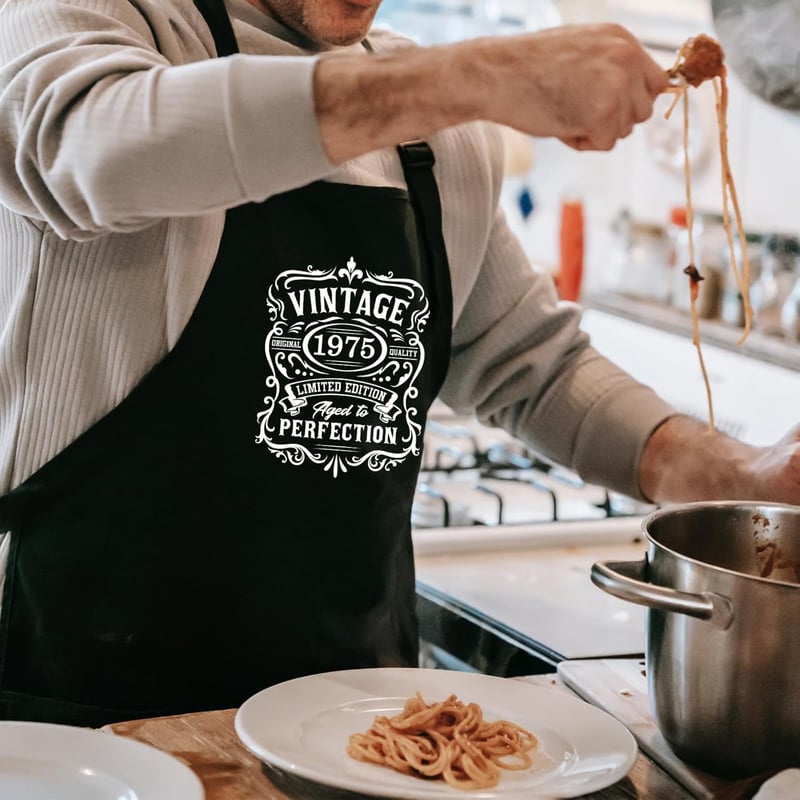 Chef Apron for Cooking & Grilling | Birthday Gift for Parents
