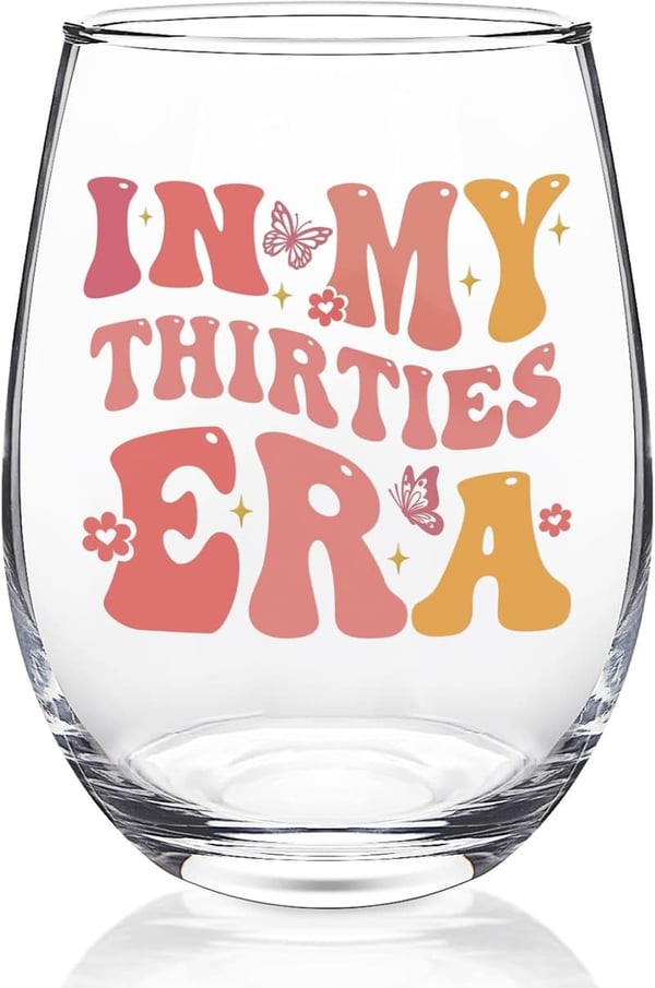 30th Birthday Wine Glass for Women - Perfect Gift Idea