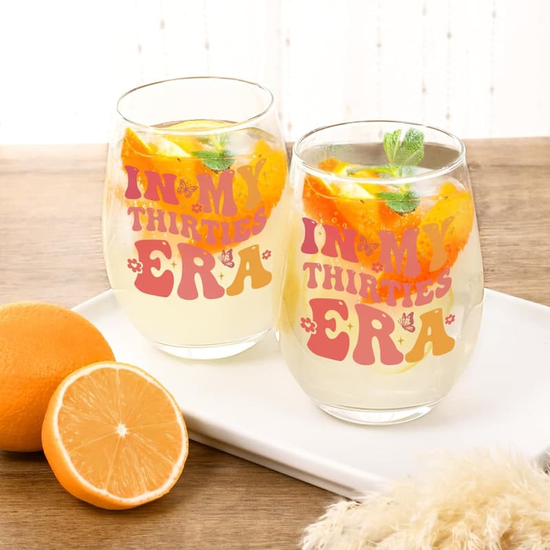30th Birthday Wine Glass for Women - Perfect Gift Idea