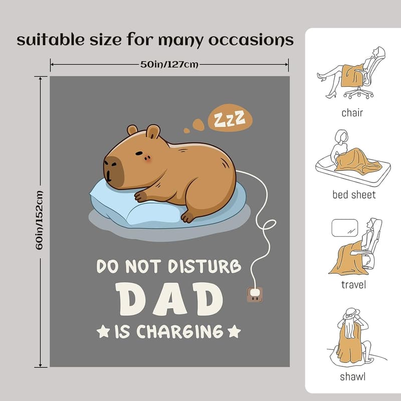 Birthday Gift for Dad - Soft Throw Blanket (50x60in)