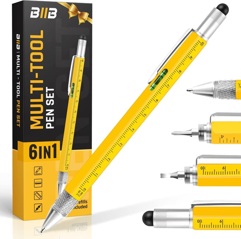 Personalized Multitool Pen for Father's Day - 6-in-1 Gift