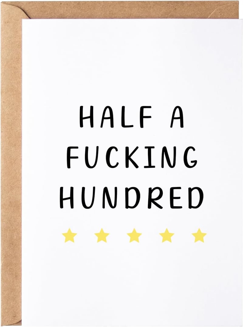 50th Birthday Card - Funny Milestone Gift for Him or Her