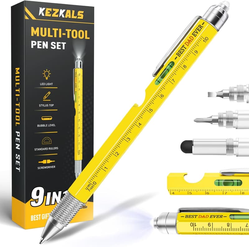 Father's Day 9-in-1 Multitool Pen - Personalized Gift for Dad