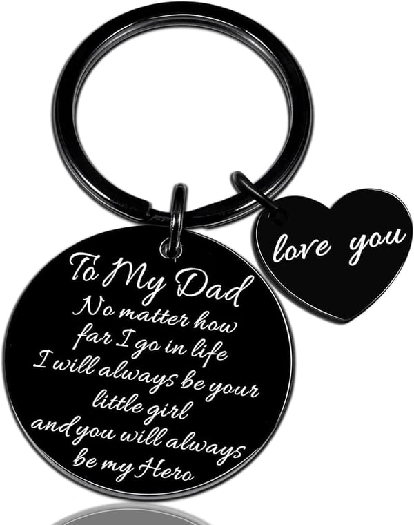 Father's Day Keychain Gift for Dad from Daughter