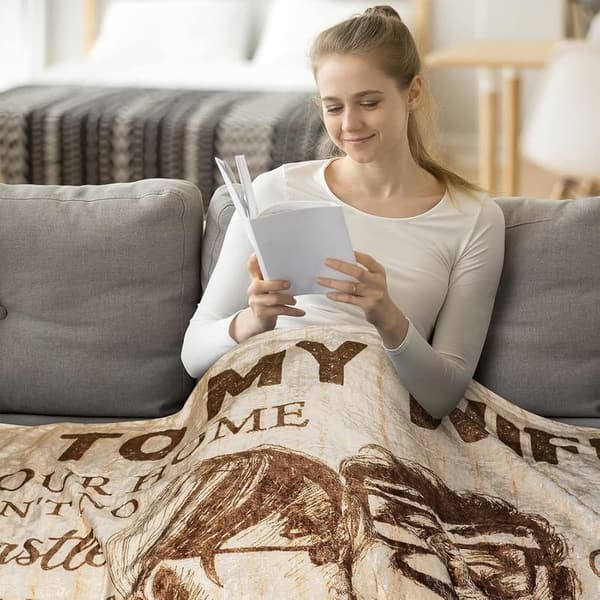Wedding Anniversary Personalized Blanket for Wife