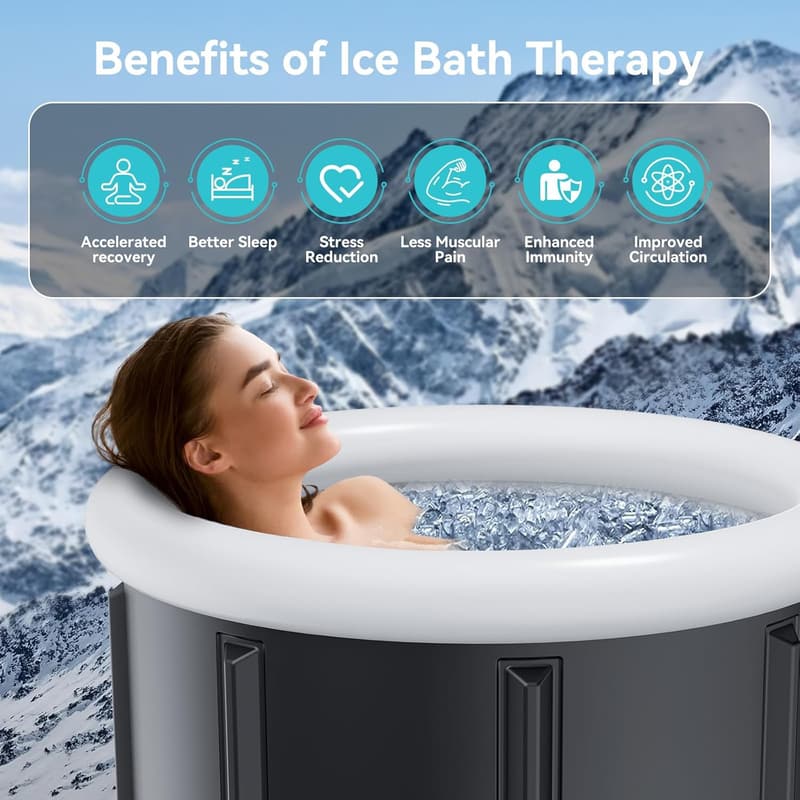 Portable Ice Bath Tub for Athletes – Inflatable Cold Therapy Recovery