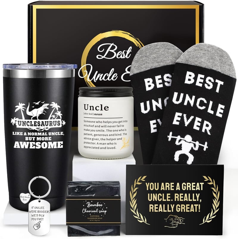 Cool Uncle Birthday Gift Set with 20oz Tumbler